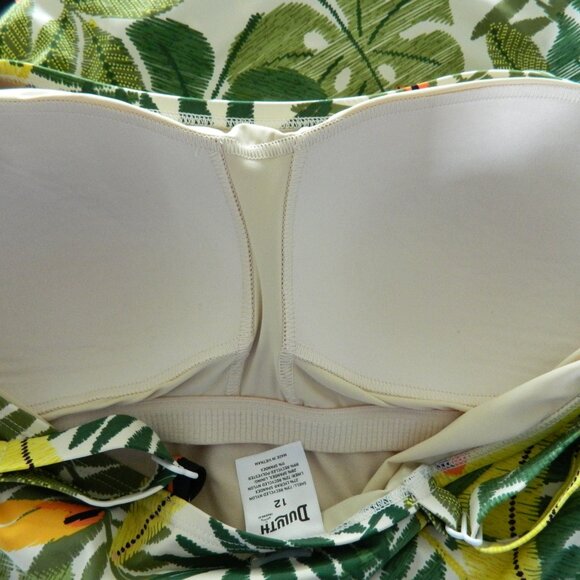 NEW Duluth Trading Suit Up Swim Built In Bra One Piece Dress sz 12 - Picture 10 of 11